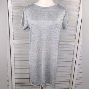 H&M (Divided) Silver Mini T-Shirt Dress/Tunic-Small